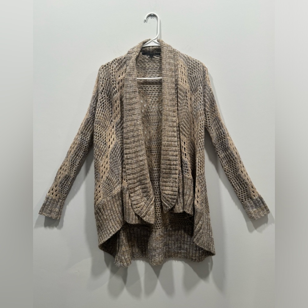 Lovestitch long sleeve cardigan size small. Gray/lavender and tan/light gold.